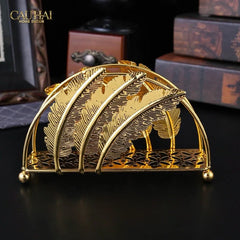 Đế Giấy Royale Persian Aurum Plumage Tissue Holder-HỘP KHĂN GIẤY-CẬU HAI HOME DECOR
