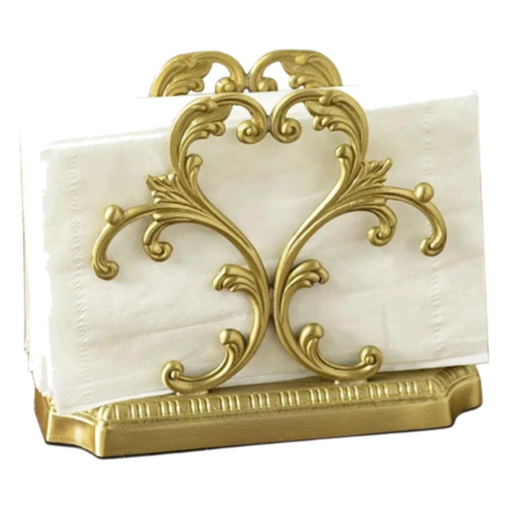 Đế Khăn Giấy Mạ Đồng Brasson Barocco Tissue Holder-HỘP KHĂN GIẤY-CẬU HAI HOME DECOR