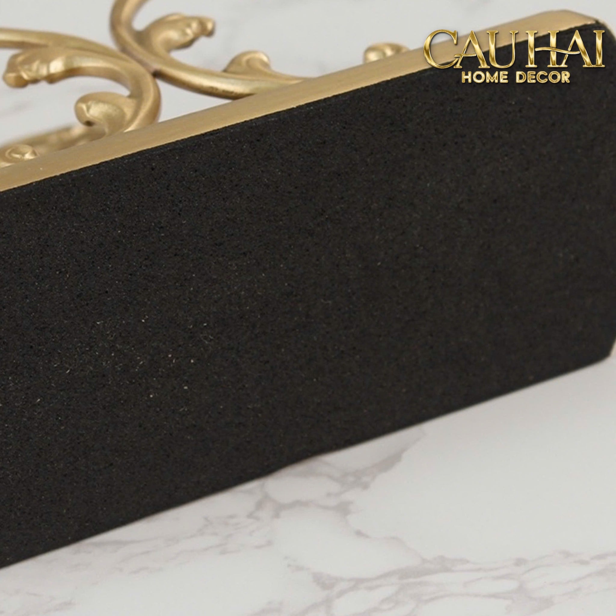 Đế Khăn Giấy Mạ Đồng Brasson Barocco Tissue Holder-HỘP KHĂN GIẤY-CẬU HAI HOME DECOR