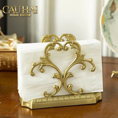 Đế Khăn Giấy Mạ Đồng Brasson Barocco Tissue Holder-HỘP KHĂN GIẤY-CẬU HAI HOME DECOR