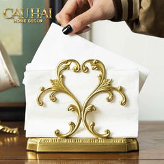 Đế Khăn Giấy Mạ Đồng Brasson Barocco Tissue Holder-HỘP KHĂN GIẤY-CẬU HAI HOME DECOR
