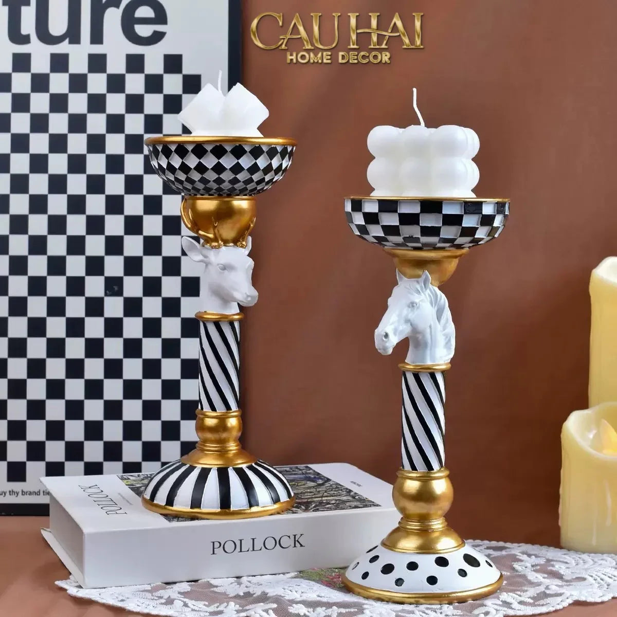Đế Nến Animalier Réflexion Candle Holder-ĐÈN TRANG TRÍ-CẬU HAI HOME DECOR