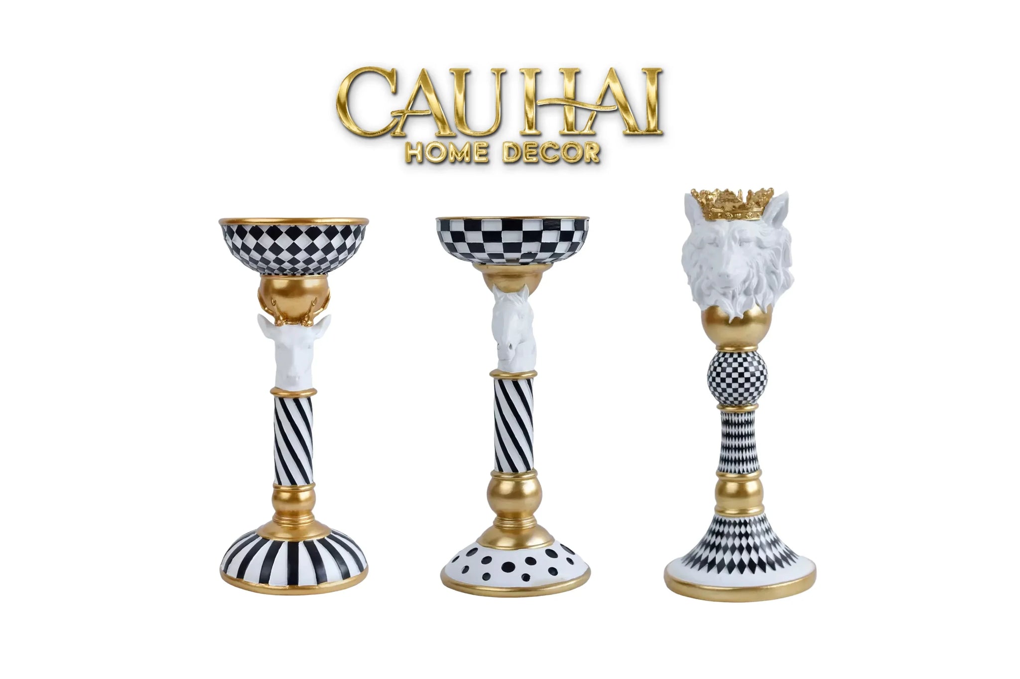 Đế Nến Animalier Réflexion Candle Holder-ĐÈN TRANG TRÍ-CẬU HAI HOME DECOR