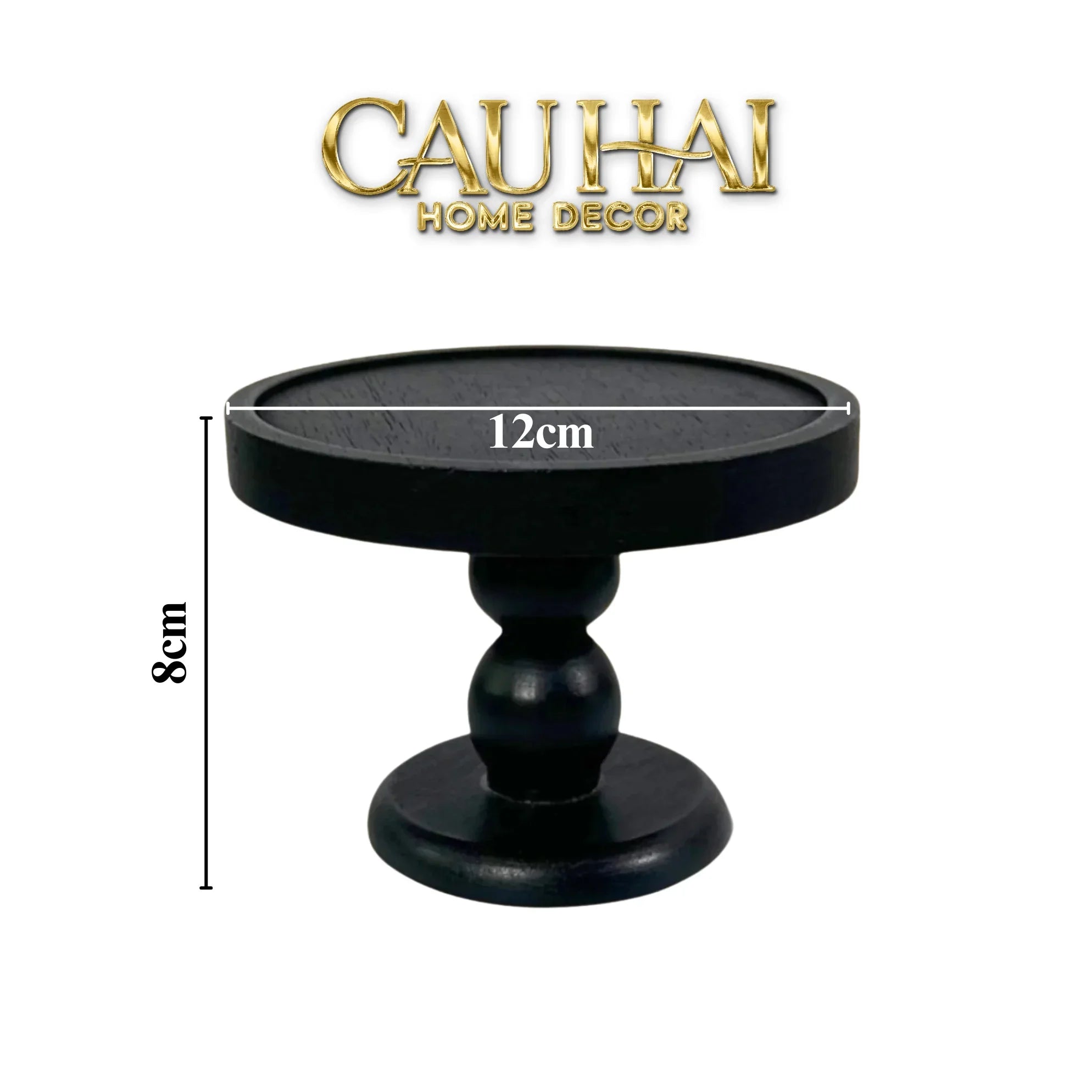 Đế Nến Black Wood-ĐẾ NẾN-CẬU HAI HOME DECOR