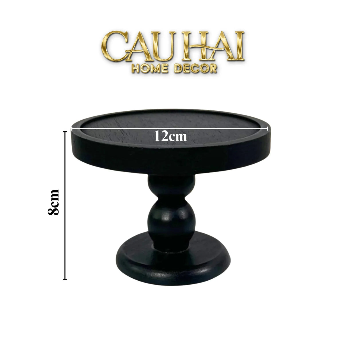 Đế Nến Black Wood-ĐẾ NẾN-Đối tác tại Trung Quốc theo từng đơn đặt hàng-CẬU HAI HOME DECOR