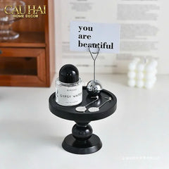 Đế Nến Black Wood-CẬU HAI HOME DECOR