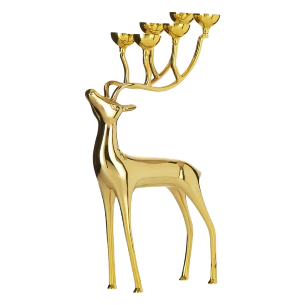 Đế Nến Hươu Lumière Du Cerf Gilded Candle Holder Antler - CẬU HAI HOME DECOR