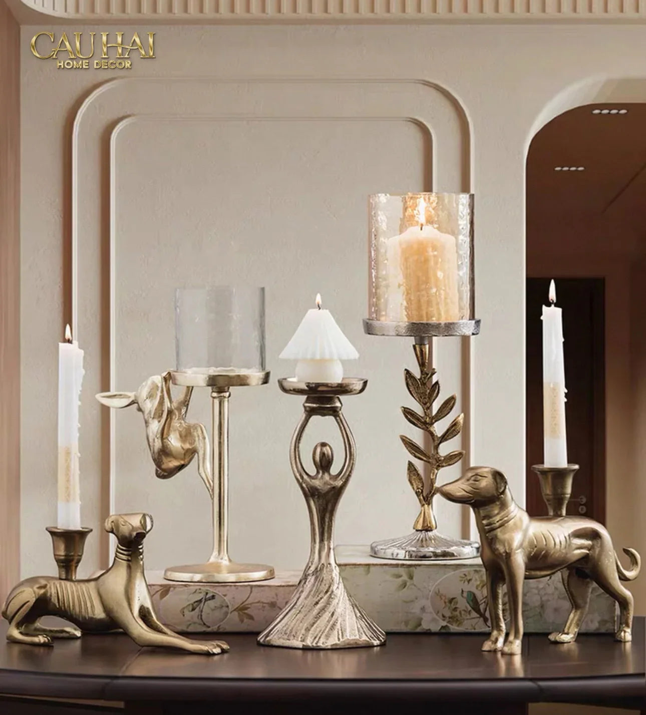 Đế Nến Thỏ Climbing Glory Lapin Brasson Candle Holder-ĐÈN TRANG TRÍ-CẬU HAI HOME DECOR