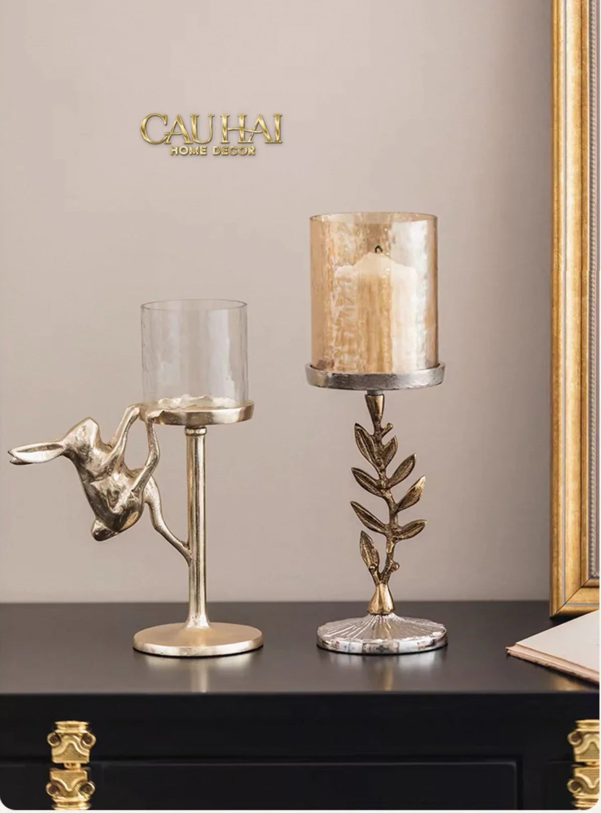 Đế Nến Thỏ Climbing Glory Lapin Brasson Candle Holder-CẬU HAI HOME DECOR