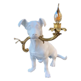 Đèn Bàn Allure Classique Clenching White Puppy Lamp - CẬU HAI HOME DECOR
