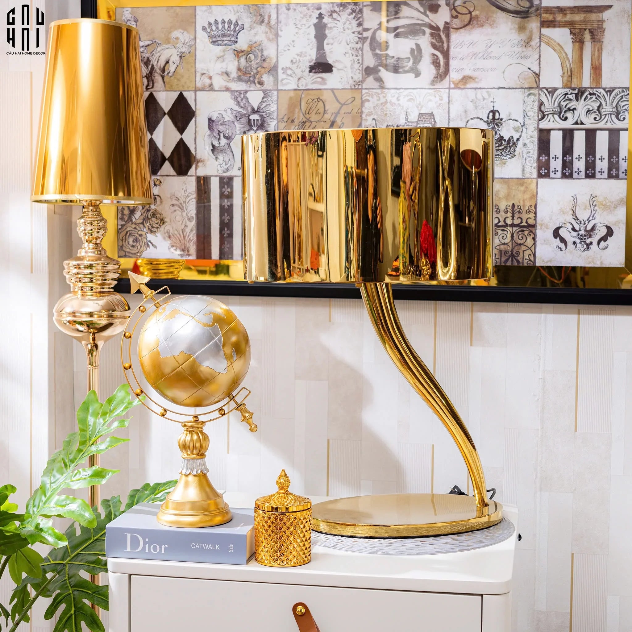 Đèn Bàn Hathor - Hathor Side Table Lamp-CẬU HAI HOME DECOR