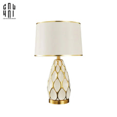 Đèn Bàn Martha - Martha Porcelain Side Table Lamp-ĐÈN BÀN-CẬU HAI HOME DECOR