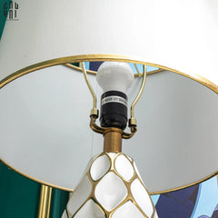 Đèn Bàn Martha - Martha Porcelain Side Table Lamp-ĐÈN BÀN-CẬU HAI HOME DECOR