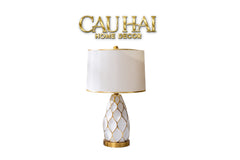 Đèn Bàn Martha - Martha Porcelain Side Table Lamp-ĐÈN BÀN-CẬU HAI HOME DECOR