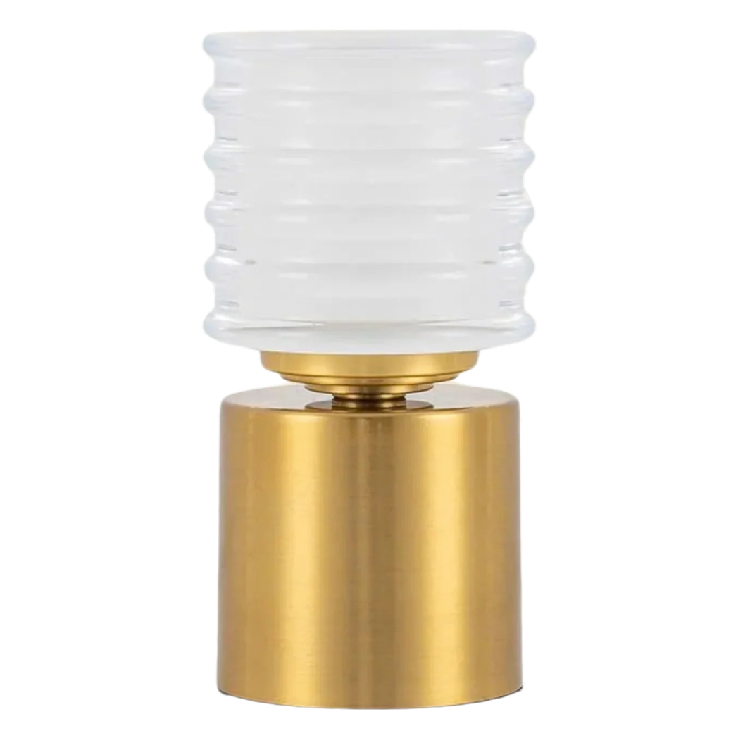 Đèn Bàn Thuỷ Tinh Pin Sạc 3 Chế Độ Aurora Lantern Table Lamp 9x17.5 - CẬU HAI HOME DECOR