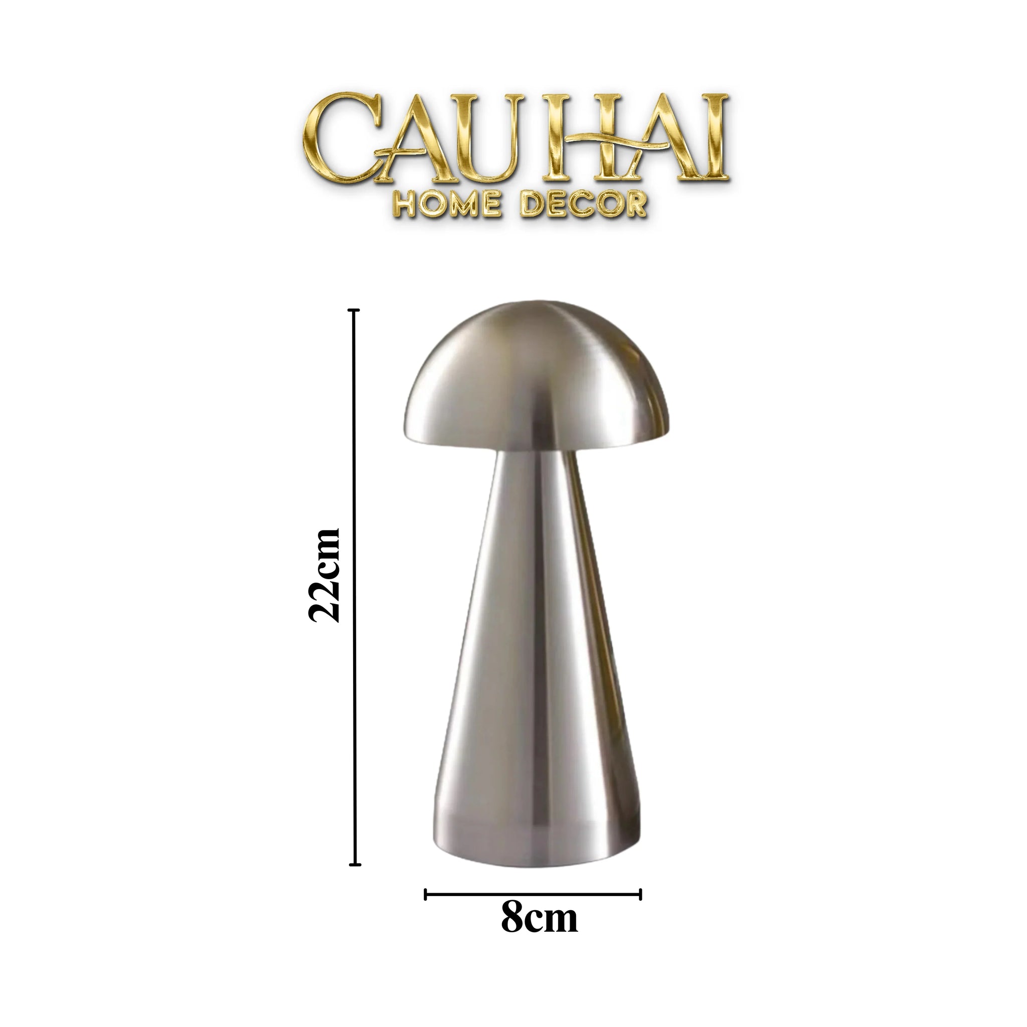 Đèn Nấm Bạc Glacier Dome Lamp-ĐÈN TRANG TRÍ-CẬU HAI HOME DECOR