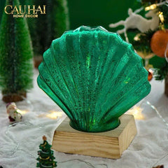 Đèn Trang Trí Emerald Sea - Shell Crystal Light Lamp-ĐÈN TRANG TRÍ-CẬU HAI HOME DECOR
