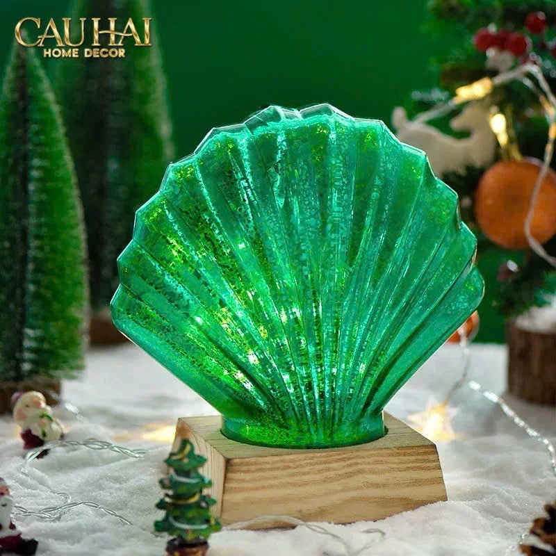 Đèn Trang Trí Emerald Sea - Shell Crystal Light Lamp-ĐÈN TRANG TRÍ-CẬU HAI HOME DECOR