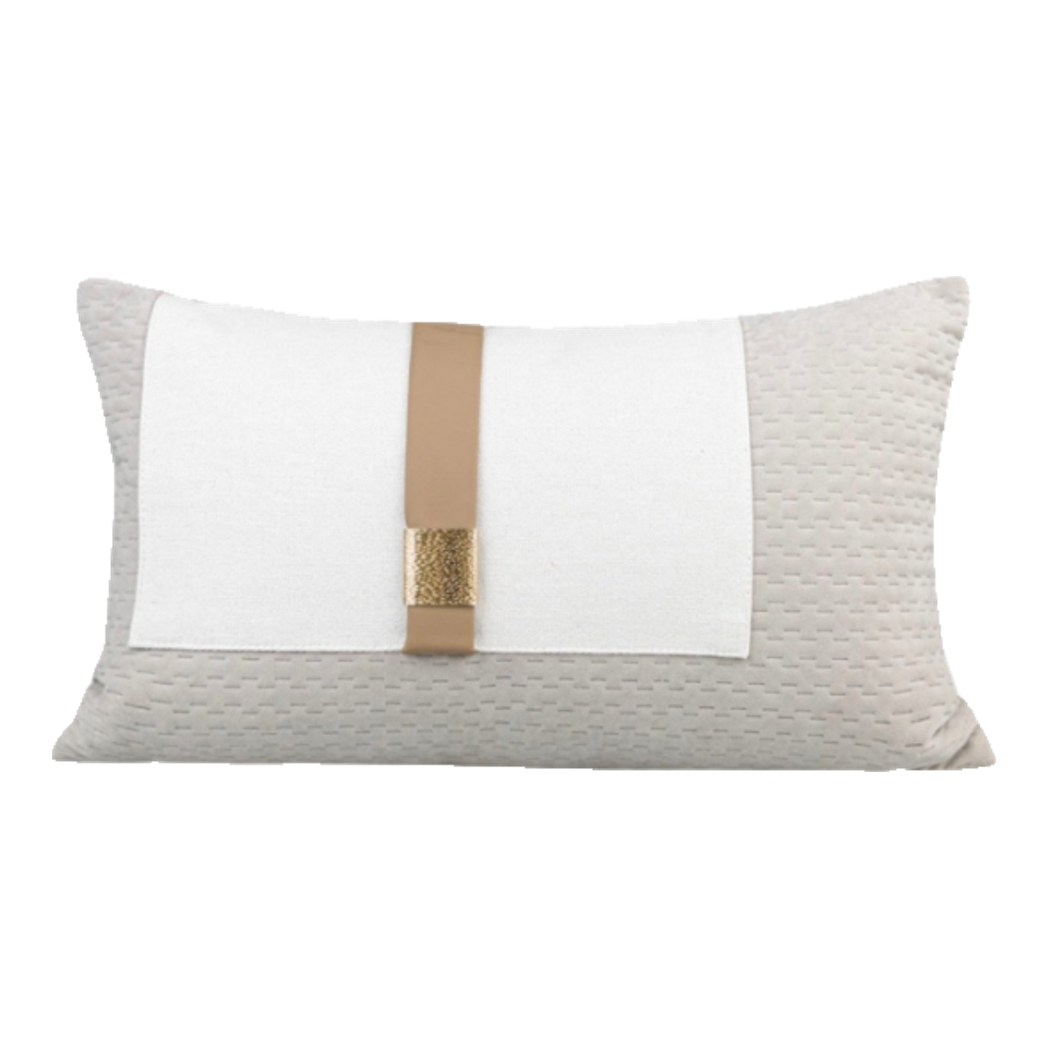 Gối Dệt Vân Équestre Boucle D’Or Greige 30*50-VỎ GỐI SOFA-CẬU HAI HOME DECOR-CẬU HAI HOME DECOR