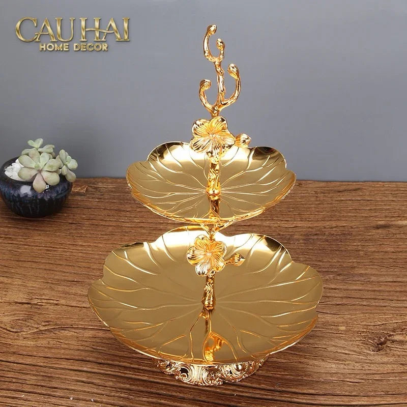 Đĩa 2 Tầng Persian Lumière Aurelia Petals Étagère-CẬU HAI HOME DECOR