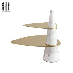 Đĩa Bánh 2 Tầng Marble Maxim Étagère Deux Niveaux H32-SET CHÉN DĨA-CẬU HAI HOME DECOR