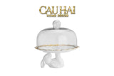 Đĩa Bánh Cloche Lapin Céramique Plateau-CẬU HAI HOME DECOR