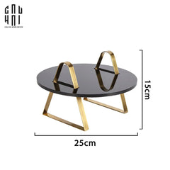 Đĩa Khay Bánh Maccaron Glaze Black Stone-KHAY TRANG TRÍ-CẬU HAI HOME DECOR