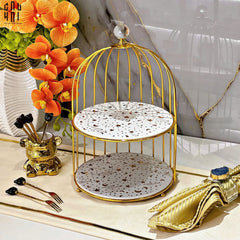 Đĩa Lồng Chim 2 Tầng Moonlight Étagère-CẬU HAI HOME DECOR