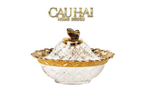 Đĩa Persian Papillon De Bloom Crystal Serving Dish-Hoa Lụa-CẬU HAI HOME DECOR
