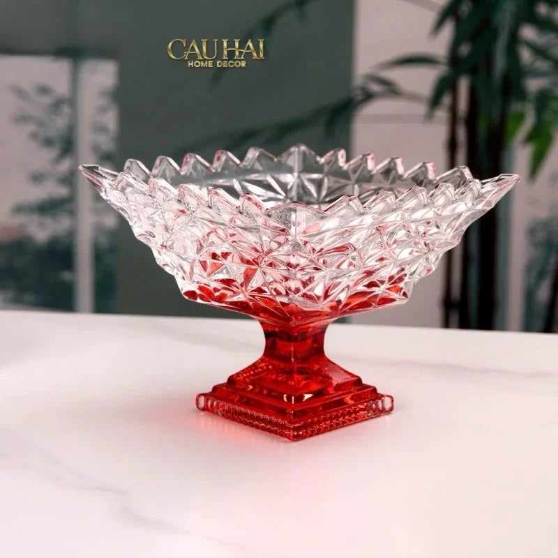 Đĩa Thuỷ Tinh Icecream Tiny Plateau.-SET CHÉN DĨA-CẬU HAI HOME DECOR