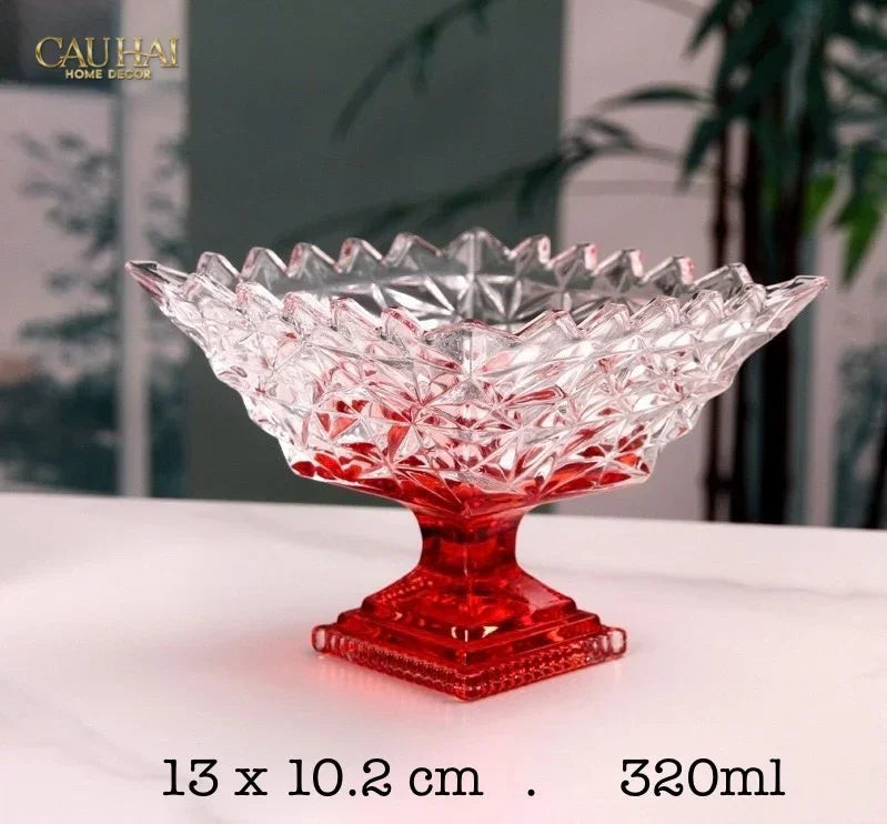 Đĩa Thuỷ Tinh Icecream Tiny Plateau.-SET CHÉN DĨA-CẬU HAI HOME DECOR