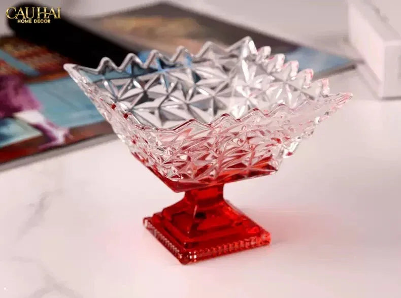 Đĩa Thuỷ Tinh Icecream Tiny Plateau.-SET CHÉN DĨA-CẬU HAI HOME DECOR