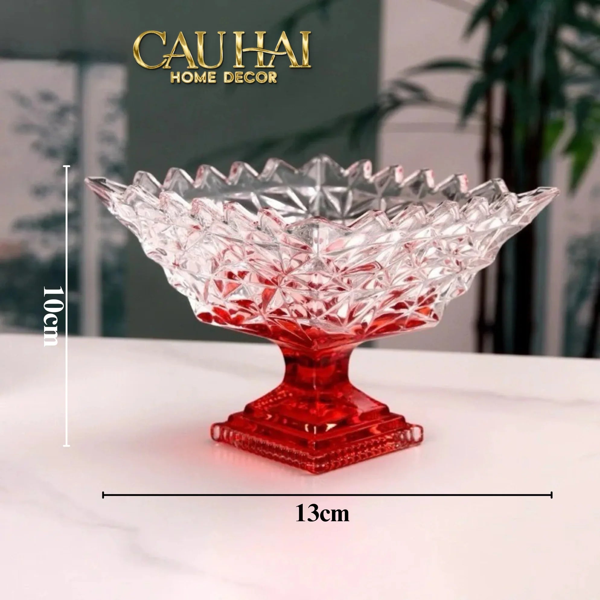 Đĩa Thuỷ Tinh Icecream Tiny Plateau.-SET CHÉN DĨA-CẬU HAI HOME DECOR