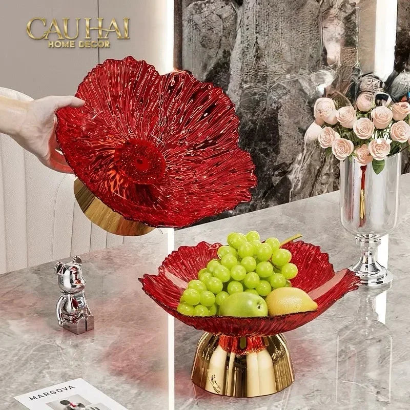 Đĩa Trái Cây Acry - Sunlit Blossom-SET CHÉN DĨA-CẬU HAI HOME DECOR