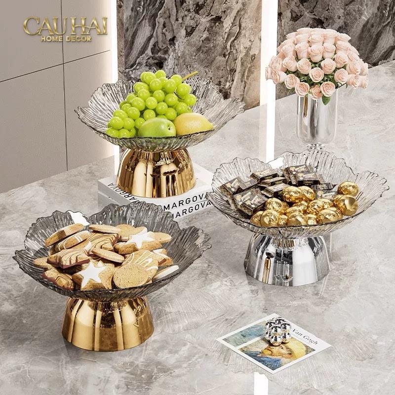 Đĩa Trái Cây Acry - Sunlit Blossom-SET CHÉN DĨA-CẬU HAI HOME DECOR