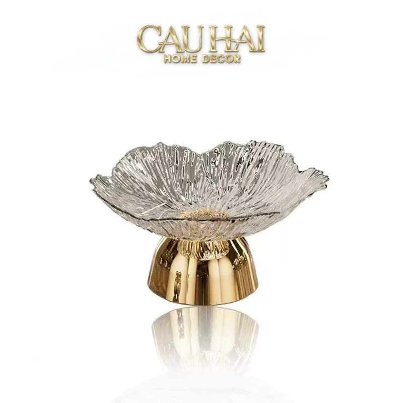 Đĩa Trái Cây Acry - Sunlit Blossom-SET CHÉN DĨA-CẬU HAI HOME DECOR