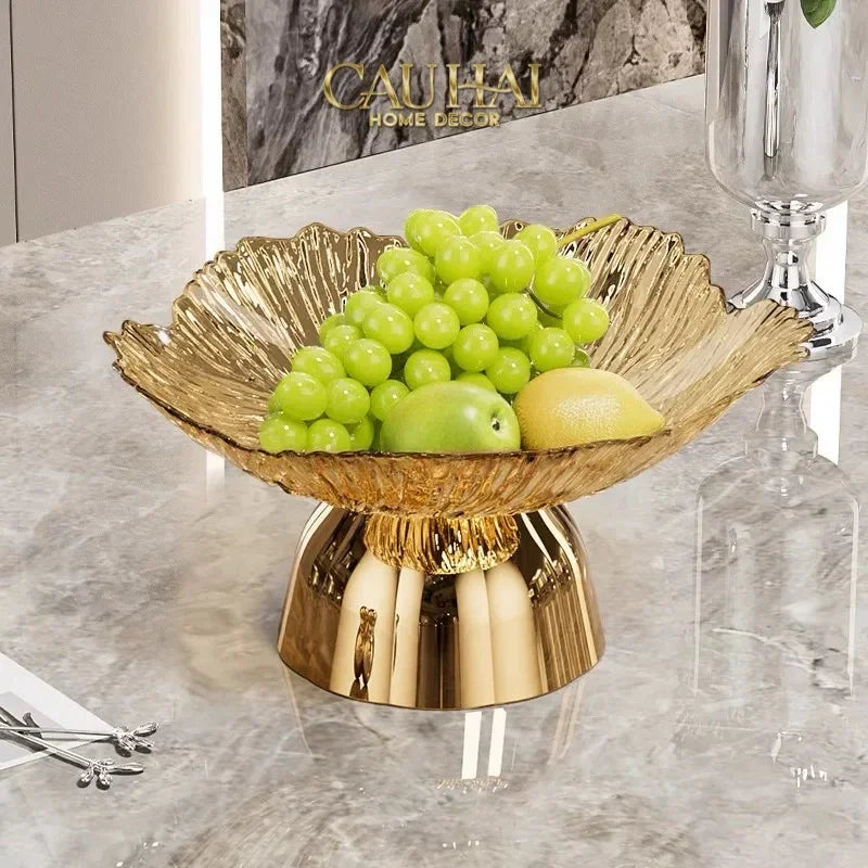 Đĩa Trái Cây Acry - Sunlit Blossom-SET CHÉN DĨA-CẬU HAI HOME DECOR