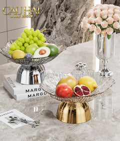 Đĩa Trái Cây Acry - Sunlit Blossom-SET CHÉN DĨA-CẬU HAI HOME DECOR