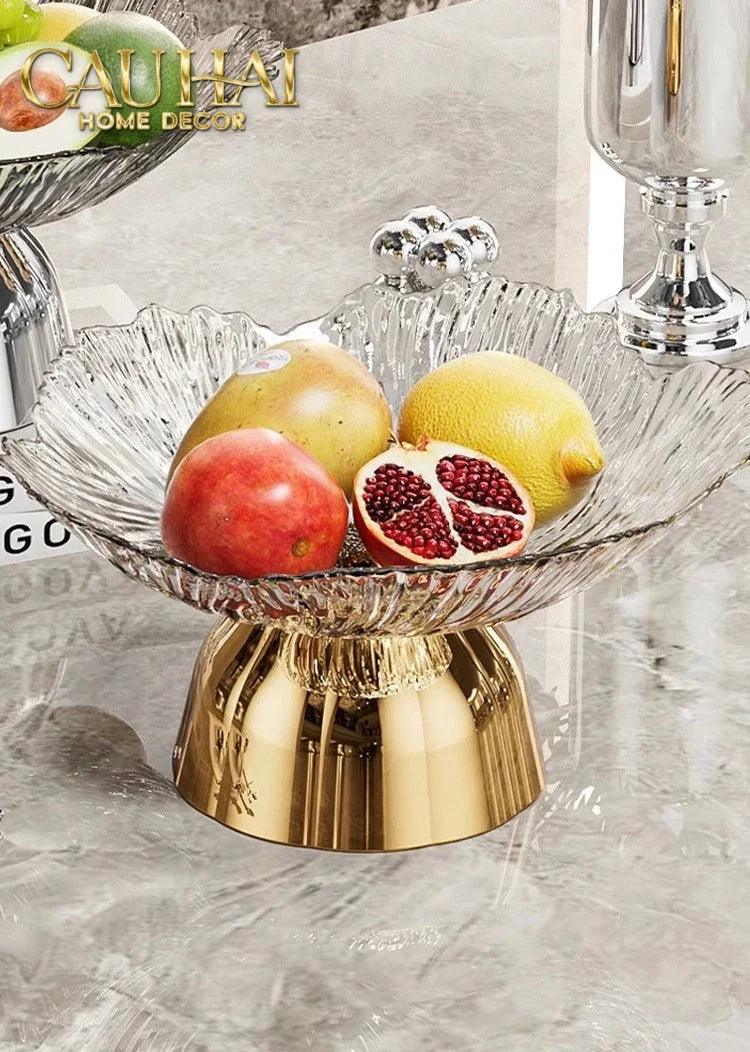 Đĩa Trái Cây Acry - Sunlit Blossom-SET CHÉN DĨA-CẬU HAI HOME DECOR