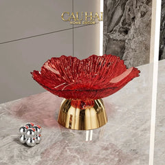 Đĩa Trái Cây Acry - Sunlit Blossom-SET CHÉN DĨA-CẬU HAI HOME DECOR