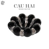 Đĩa Trái Cây Gốm Sứ - Savoir Argent Blooming Fruit Bowl-Hoa Lụa-CẬU HAI HOME DECOR
