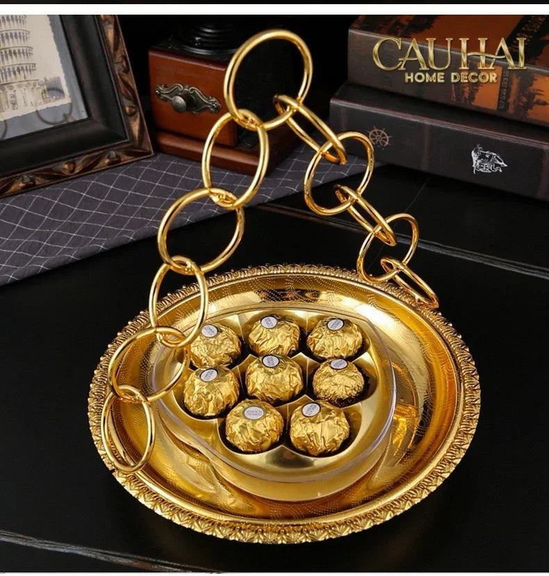 Đĩa Trái Cây Persian D’Or Circle Serve Tray-CẬU HAI HOME DECOR