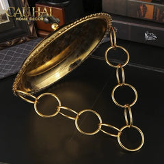 Đĩa Trái Cây Persian D’Or Circle Serve Tray-CẬU HAI HOME DECOR