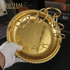Đĩa Trái Cây Persian D’Or Circle Serve Tray-SET CHÉN DĨA-CẬU HAI HOME DECOR