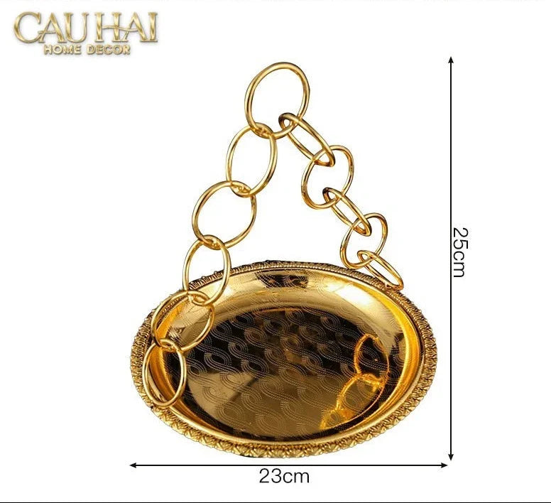 Đĩa Trái Cây Persian D’Or Circle Serve Tray-SET CHÉN DĨA-Đối tác tại Trung Quốc theo từng đơn đặt hàng-CẬU HAI HOME DECOR