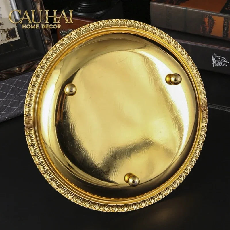 Đĩa Trái Cây Persian D’Or Circle Serve Tray-SET CHÉN DĨA-Đối tác tại Trung Quốc theo từng đơn đặt hàng-CẬU HAI HOME DECOR
