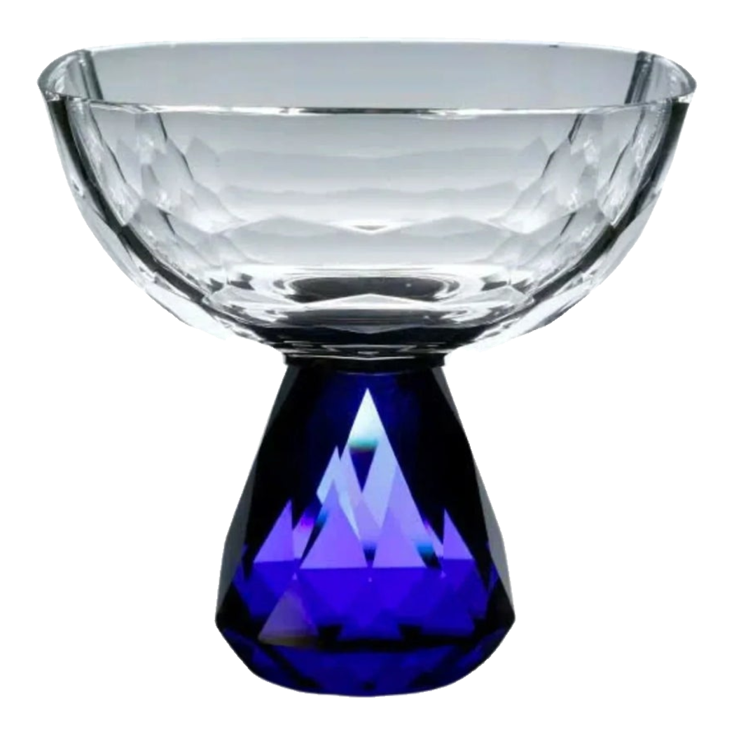 Maison Couture -  Đĩa Trái Cây Pha Lê Petit  Sapphire Ronde Cristalleries Fruit Bowl