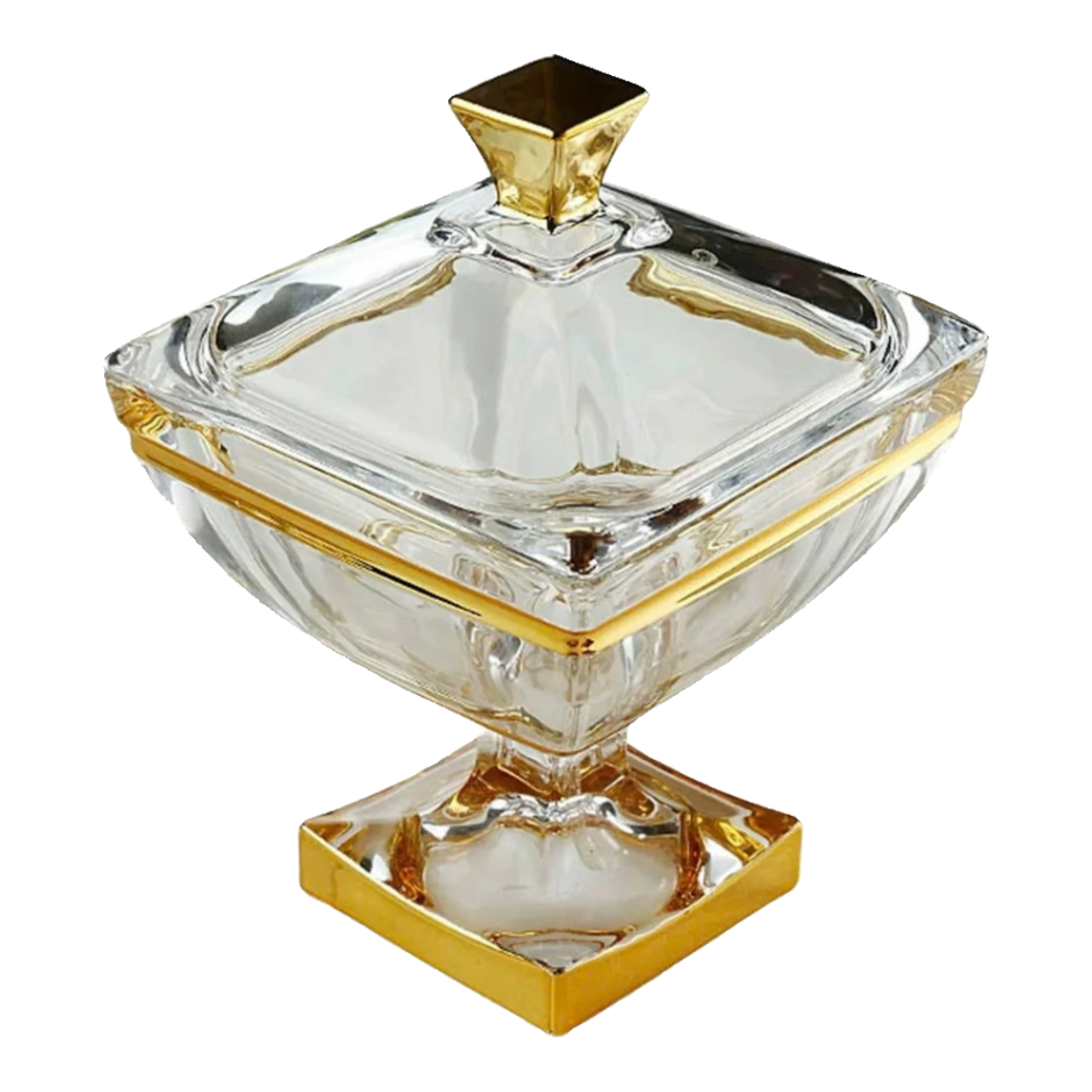 Maison Couture -  Lọ Pha Lê Aureus Impérial Cristalleries  Bonbonnière