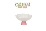 Đĩa Trái Cây Pha Lê Lưu Ly Blanc Jade Dynasty Lotus-LY THỦY TINH-CẬU HAI HOME DECOR