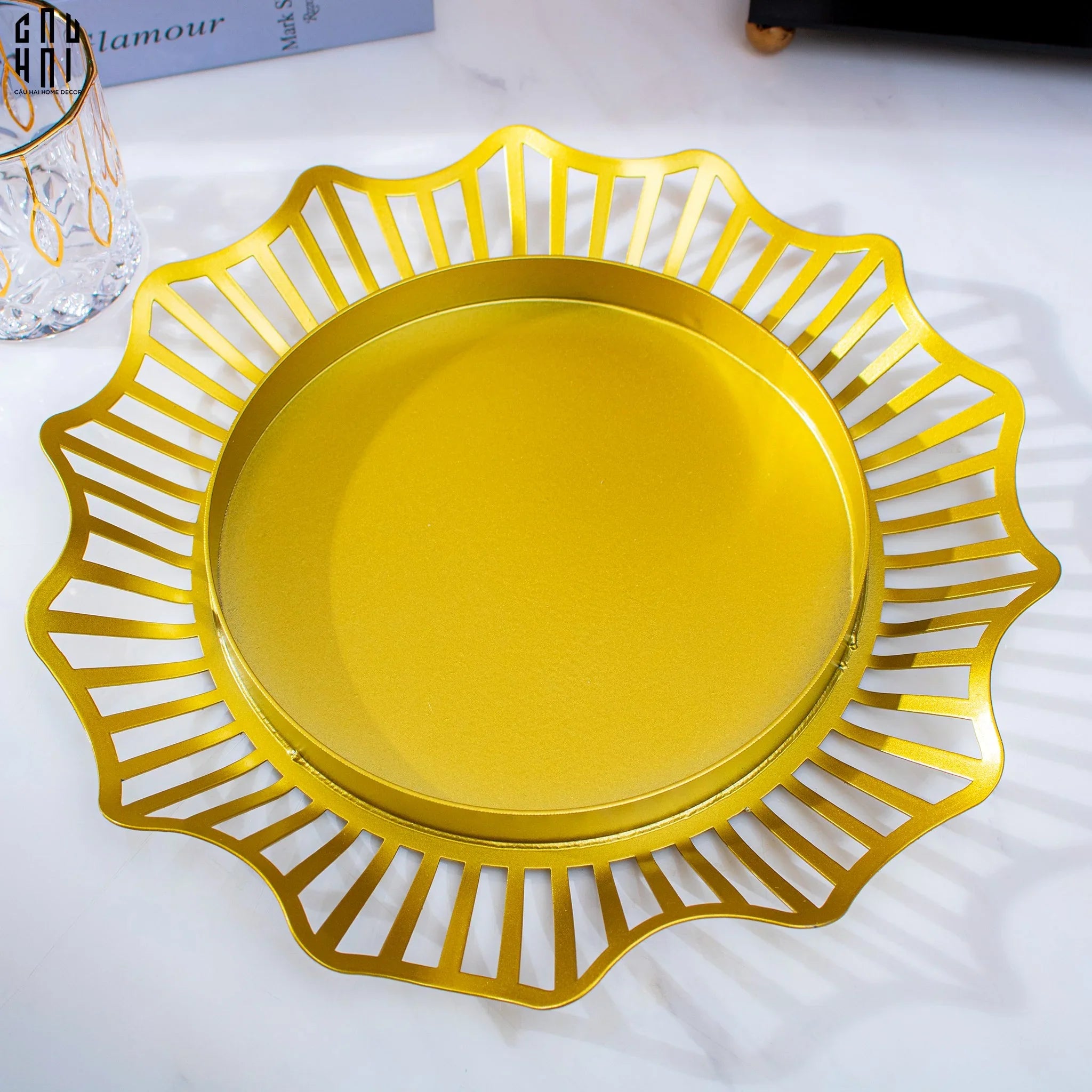 Đĩa Trái Cây Round Curves Ss25-SET CHÉN DĨA-CẬU HAI HOME DECOR